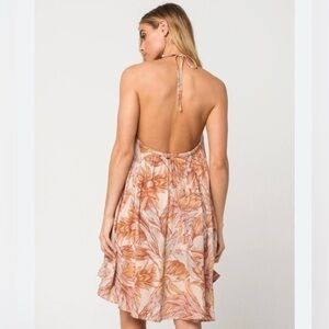 Oneill Evelyn Printed Halter Dress Juniors